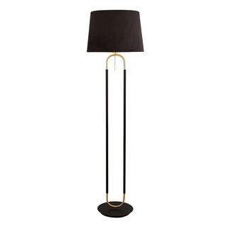 Searchlight Vloerlamp Jazz - Zwart/Goud