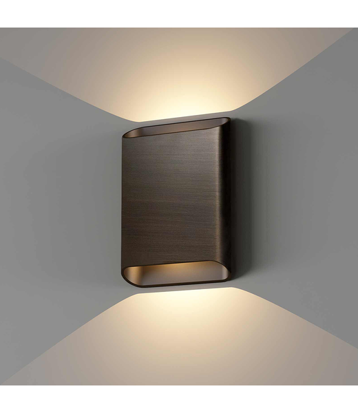 Artdelight Wandlamp Diaz L - Donker Antiek Brons - Dim To Warm