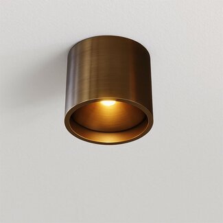 Artdelight Plafondlamp Orleans - Donker Antiek Brons - Dim To Warm