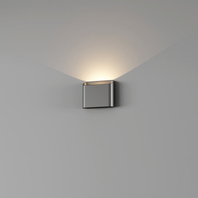 Artdelight Dali Wandlamp Diaz 1L - Staalgrijs