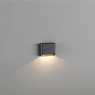 Artdelight Dali Wandlamp Diaz 1L - Zwart/Mat Goud