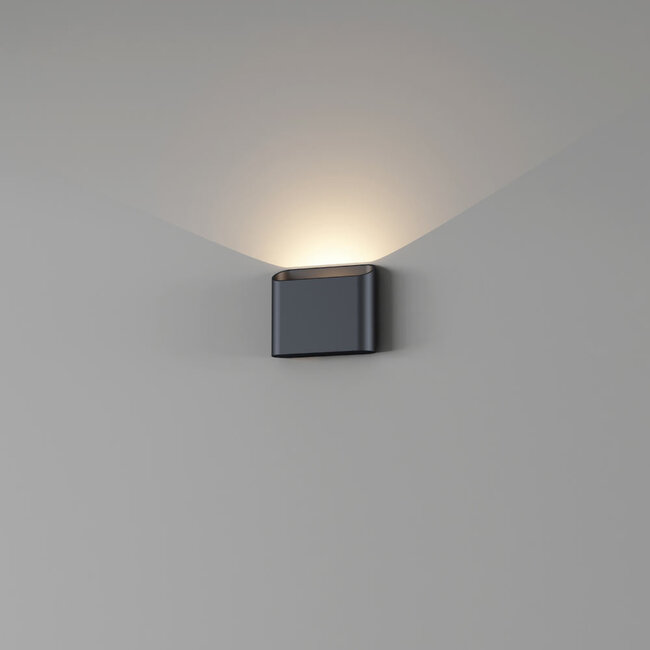 Artdelight Dali Wandlamp Diaz 1L - Zwart