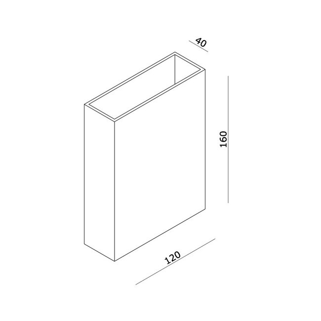 Artdelight Dali Wandlamp Memphis - Staalgrijs