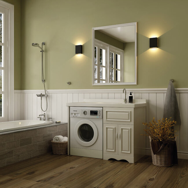 Artdelight Dali Wandlamp Memphis - Zwart