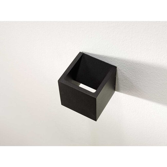 Artdelight Dali Wandlamp Cube - Zwart - Dim To Warm