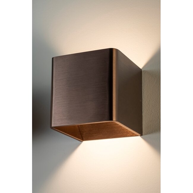 Artdelight Dali Wandlamp Fulda - Donker Brons