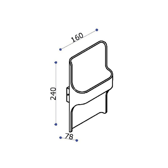 Artdelight Dali Wandlamp Dallas - Zwart