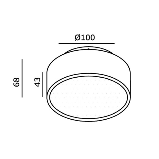 Artdelight Dali Plafondlamp Chicago 150 - Warm Goud