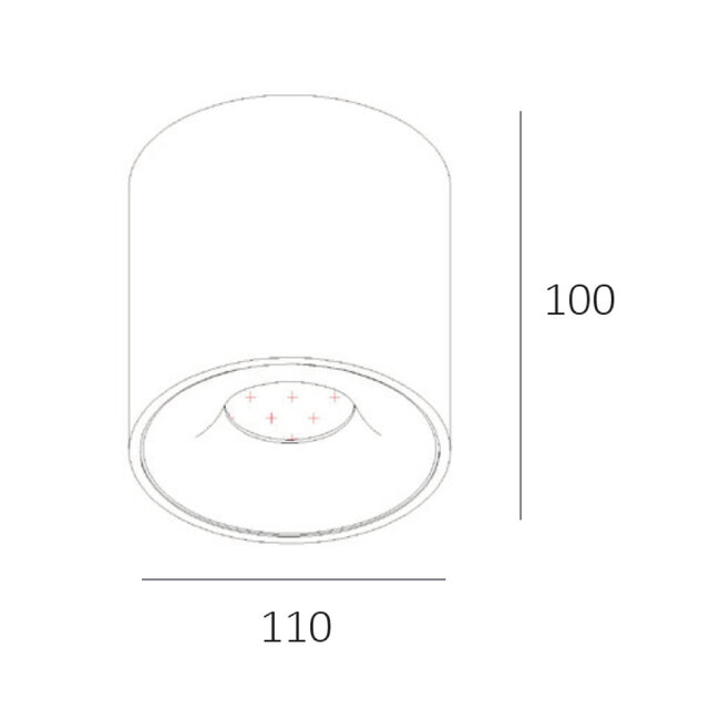 Artdelight Dali Plafondlamp Orleans - Champagne