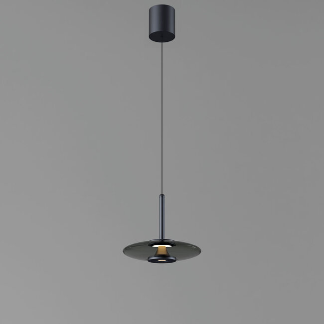 Artdelight Dali Hanglamp Madison - Zwart/Smoke