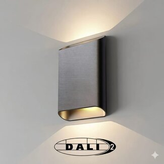 Artdelight Dali Wandlamp Diaz L - Staalgrijs