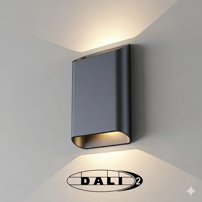Artdelight Dali Wandlamp Diaz L - Zwart