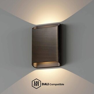 Artdelight Dali Wandlamp Diaz L - Donker Antiek Brons - Dim To Warm