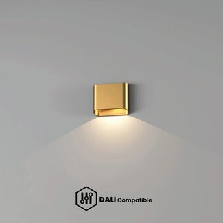 Artdelight Dali Wandlamp Diaz 1L - Warm Goud
