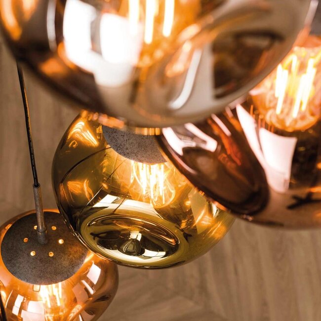 HELDR! Hanglamp Zara II 7L - Multicolor - Verpakkingsschade