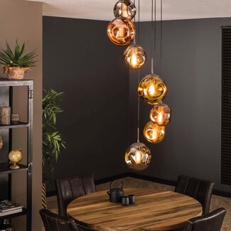 HELDR! Hanglamp Zara II 7L - Multicolor - Verpakkingsschade