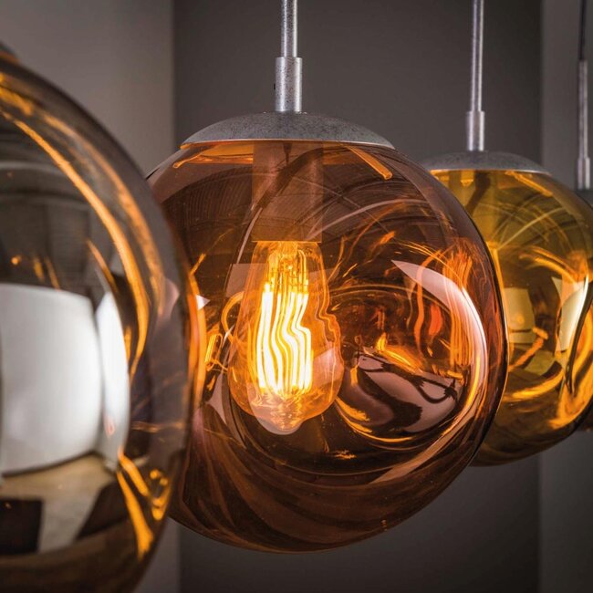 HELDR! Hanglamp Zara 4L - Multicolor - Verpakkingsschade