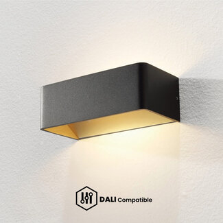 Artdelight Dali Wandlamp Mainz - Zwart/Mat Goud