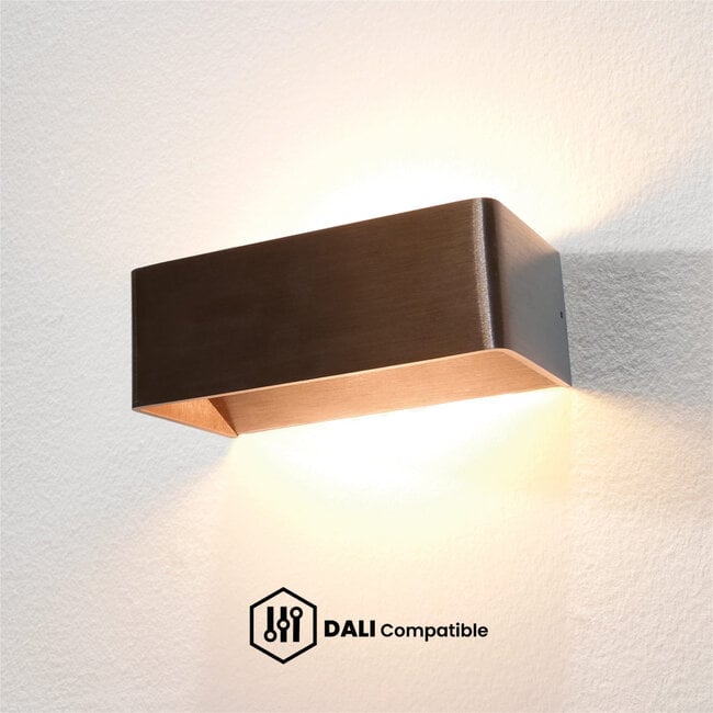 Artdelight Dali Wandlamp Mainz - Donker Brons