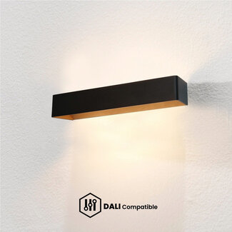 Artdelight Dali Wandlamp Mainz XL - Zwart/Koper