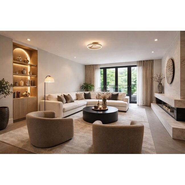 Artdelight Plafondlamp Oregon - Champagne