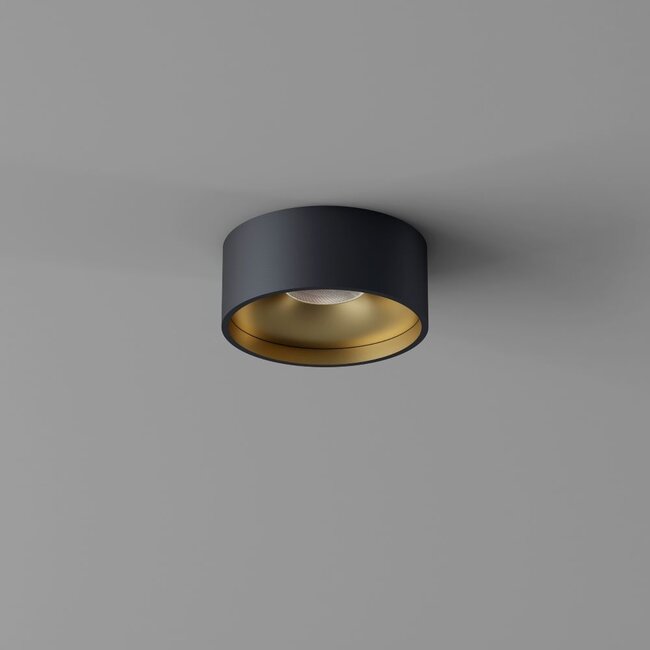 Artdelight Plafondlamp Oran - Zwart/Goud