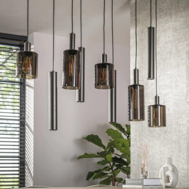 HELDR! Hanglamp Firenze 9L Brons/Bruin