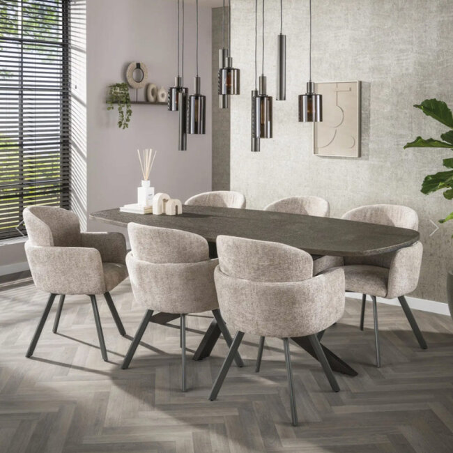 HELDR! Hanglamp Firenze 9L Brons/Bruin