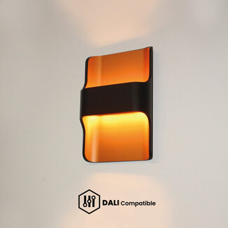 Artdelight Dali Wandlamp Dallas - Zwart/Koper