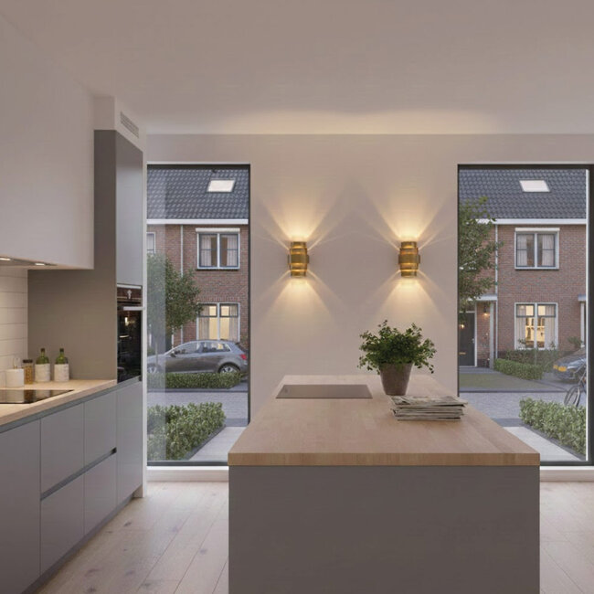 Artdelight Wandlamp Rolls - Brons