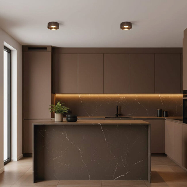 Artdelight Plafondlamp Orlando - Donker Brons