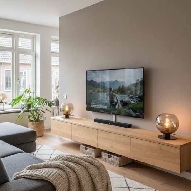 Artdelight Tafellamp Disk - Zwart