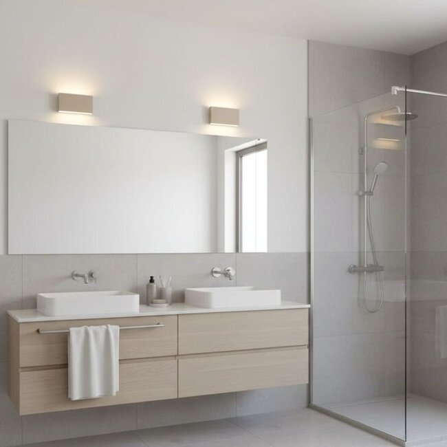 Artdelight Wandlamp Box 2L - Champagne