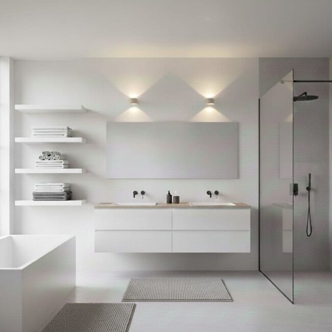 Artdelight Wandlamp Hudson - Champagne