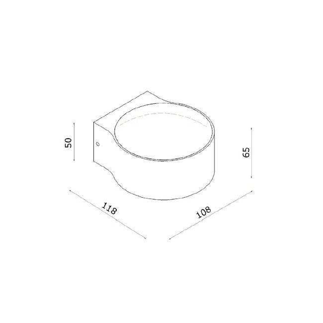 Artdelight Wandlamp Hudson - Champagne