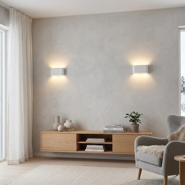 Artdelight Wandlamp Lille Egaal - Wit