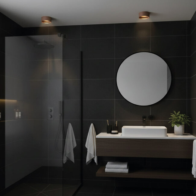 Artdelight Plafondlamp Oran - Donker Brons