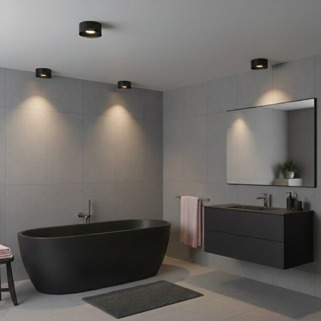 Artdelight Plafondlamp Oran - Zwart