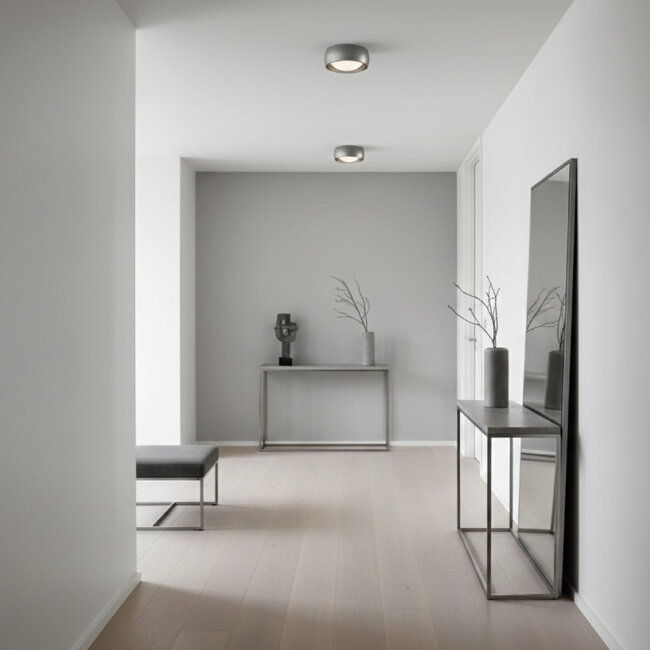 Artdelight Plafondlamp Montana - Staalgrijs