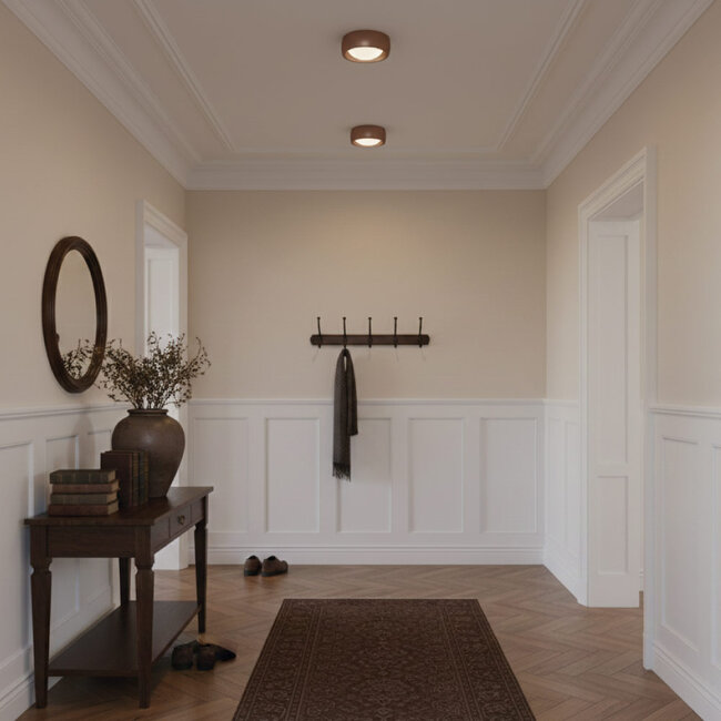 Artdelight Plafondlamp Montana - Donker Brons