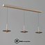 Artdelight Dali Hanglamp Madison 3L - Champagne/Koffie