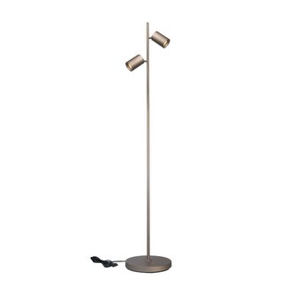 Artdelight Vloerlamp Megano 2L - Champagne