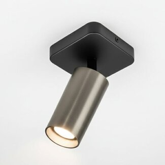 HELDR! Plafondlamp Ivy 1L - Zwart/Gun Metal