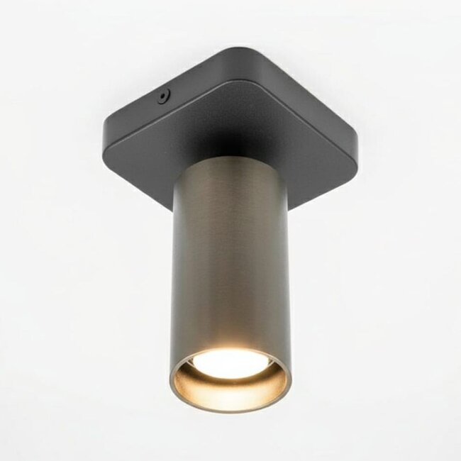 HELDR! Plafondlamp Ivy 1L - Zwart/Gun Metal