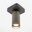 HELDR! Plafondlamp Ivy 1L - Zwart/Gun Metal