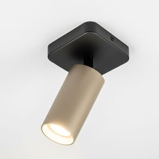 HELDR! Plafondlamp Ivy 1L - Zwart/Champagne