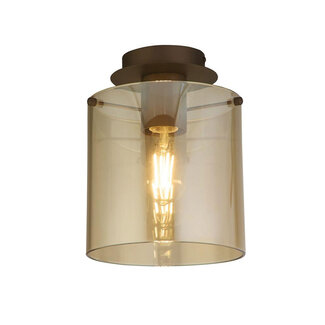 Searchlight Plafondlamp 1L Sweden - Amber