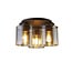 Searchlight Plafondlamp Sweden 3L - Amber