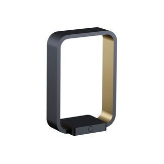 Artdelight Tafellamp Modesto - Zwart/Mat Goud