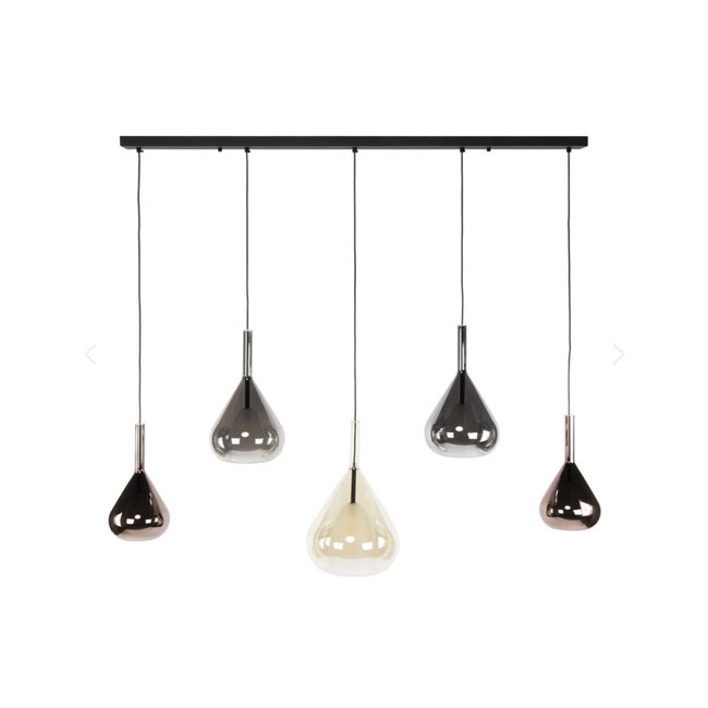 HELDR! Hanglamp Donna 5L - Multicolor